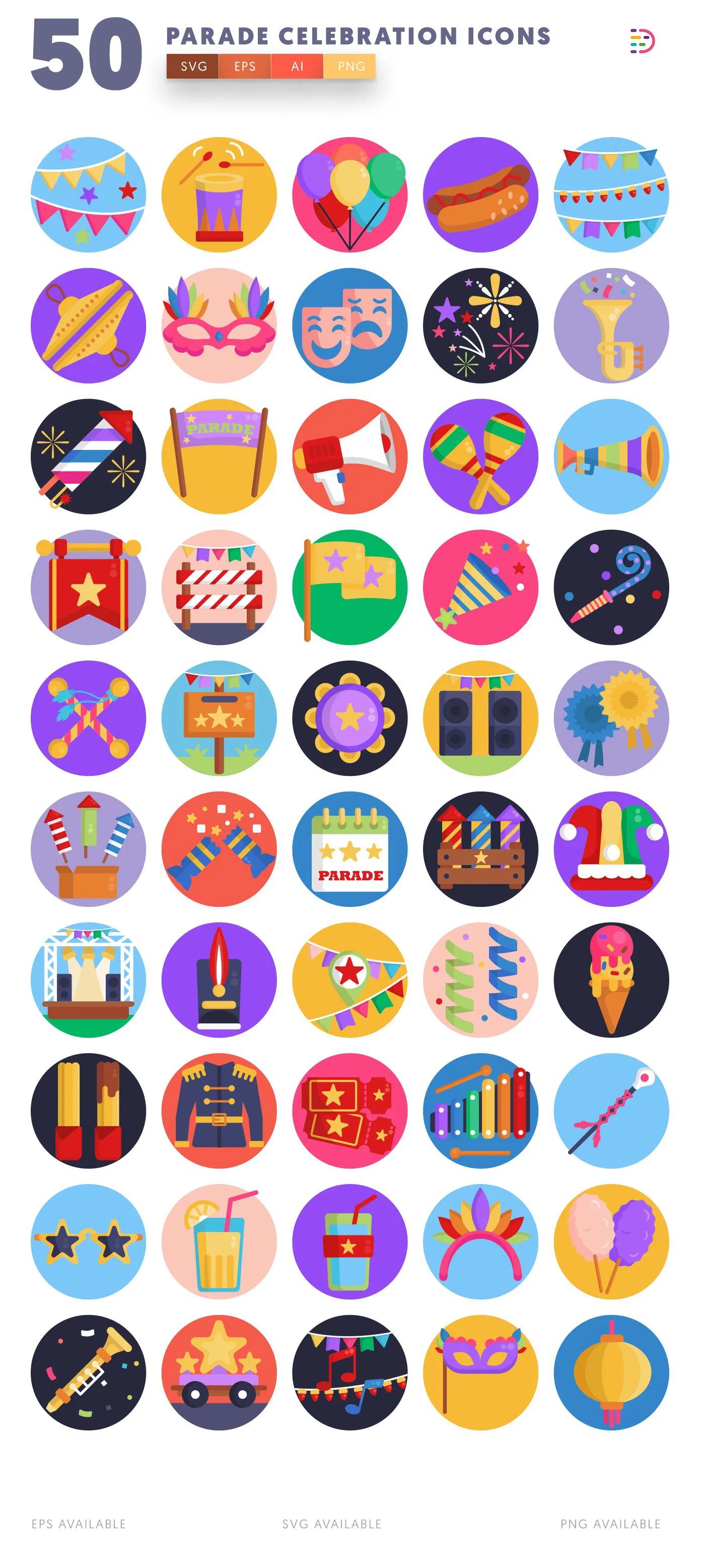 Parade Celebration icon pack