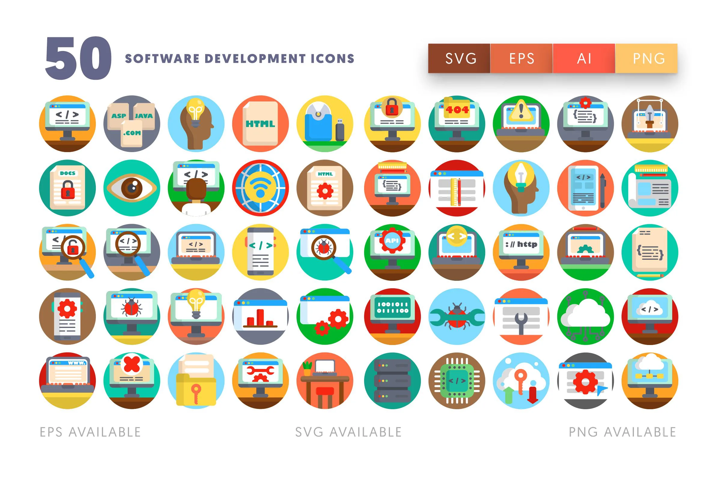 Software Development icons png/svg/eps