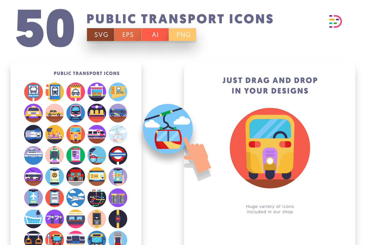 Drag and drop vector icon