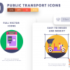 Public Transport Icons Cover