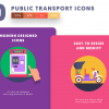 Public Transport Icons Cover