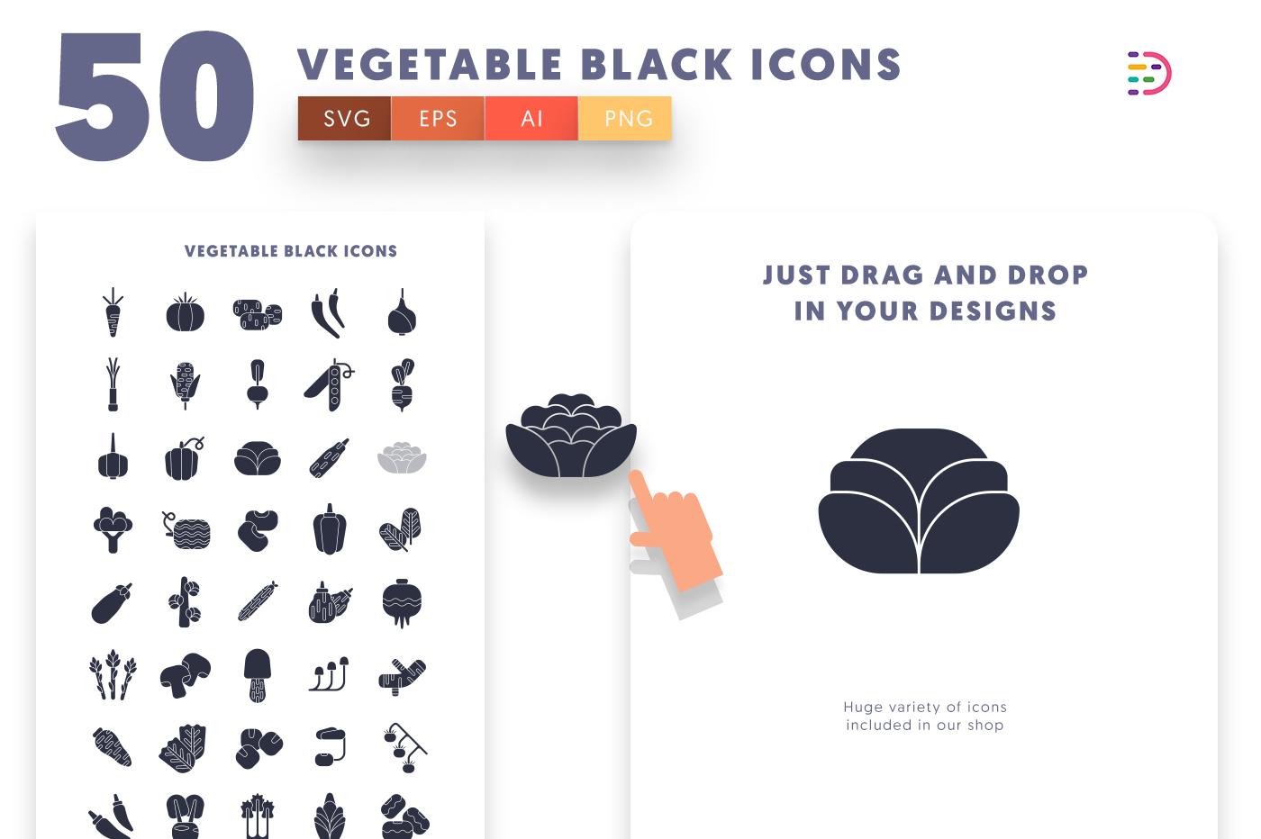 Drag and drop vector icon 
