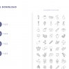 Vegetable Lines Icons Cover