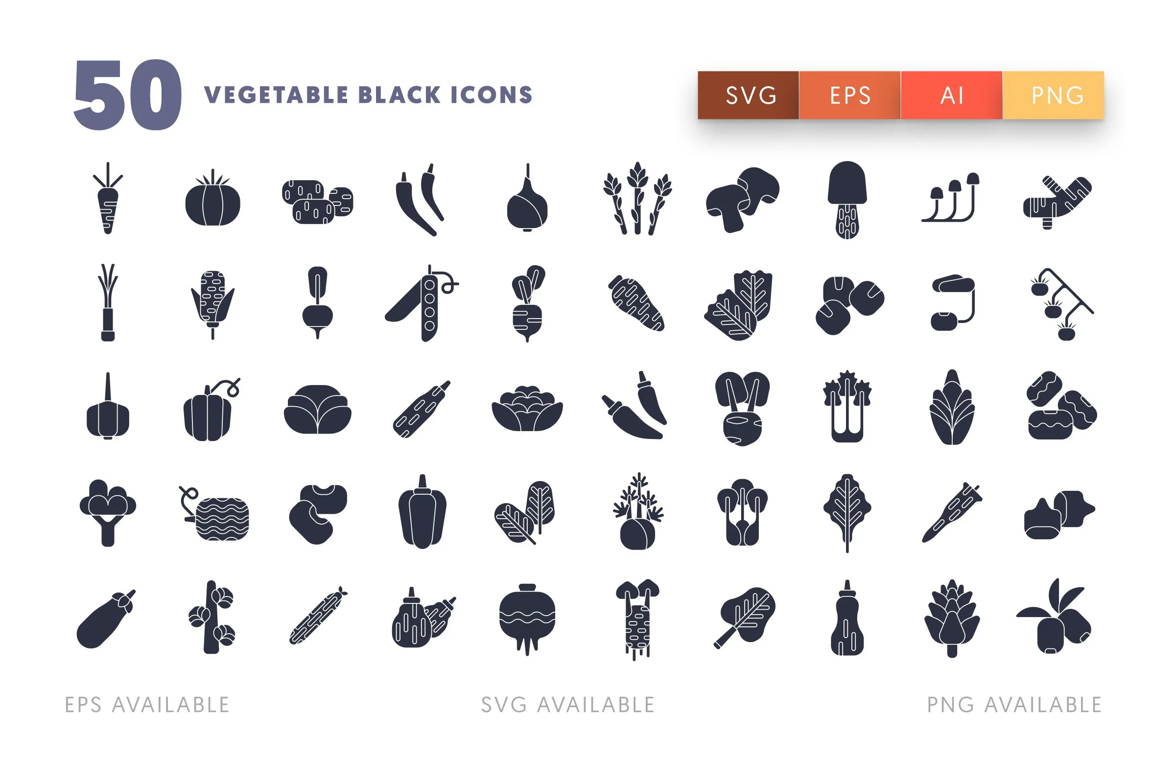 Vegetable Black icons png/svg/eps