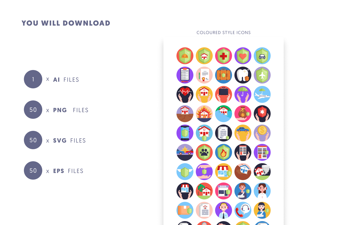50 Insurance Icons preview 9 – illustrated icons in PNG, SVG and EPS