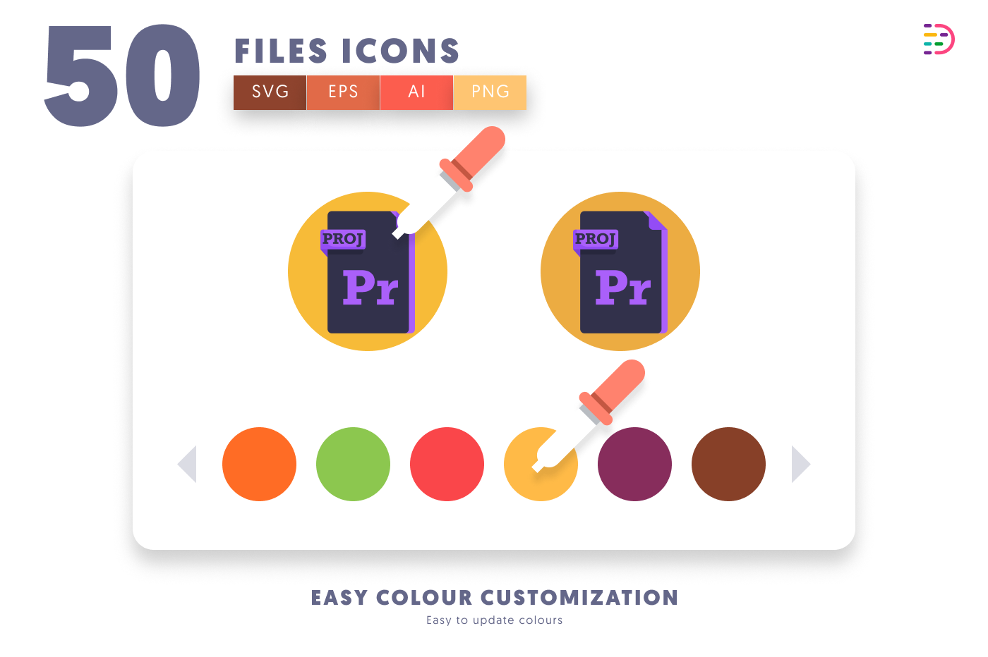 50 Files Icons preview 7 – illustrated icons in PNG, SVG and EPS
