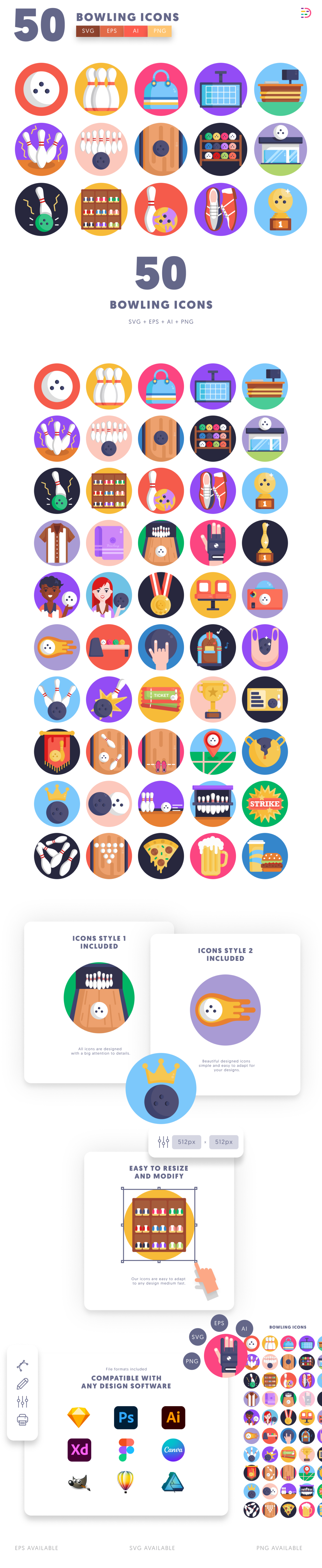 50 Bowling Icons - Dighital Icons | Premium Icon Sets For All Your Designs!