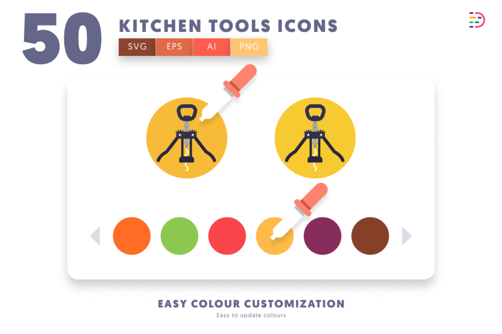 50 Kitchen Tools Icons - Dighital Icons | Premium Icon Sets For All ...