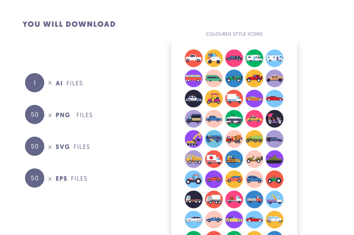50 Cars Icons - Dighital Icons | Premium Icon Sets For All Your Designs!