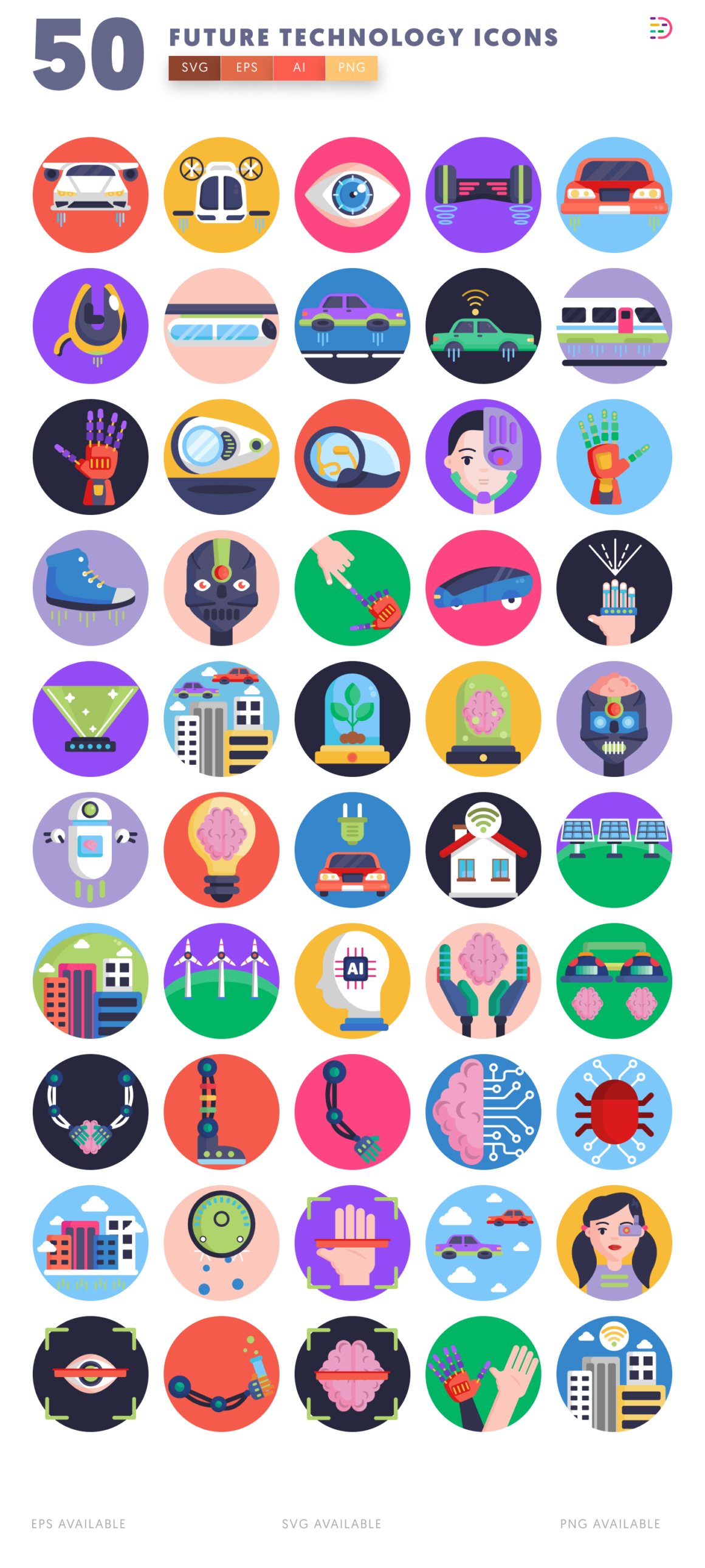 50 Future Technology Icons - Dighital Icons | Premium Icon Sets For All ...