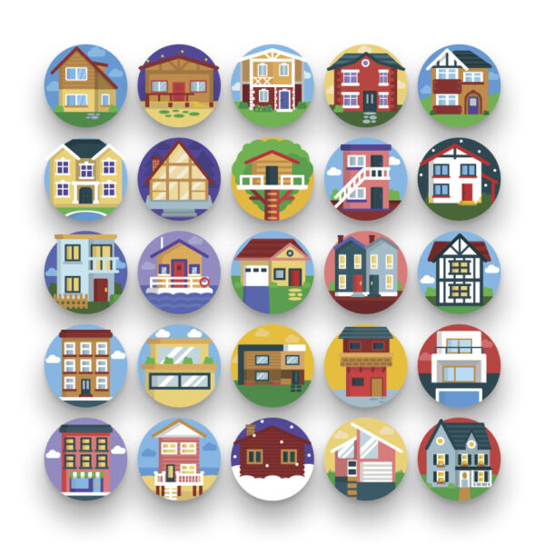 50 Houses Icons - Dighital Icons | Premium Icon Sets For All Your Designs!