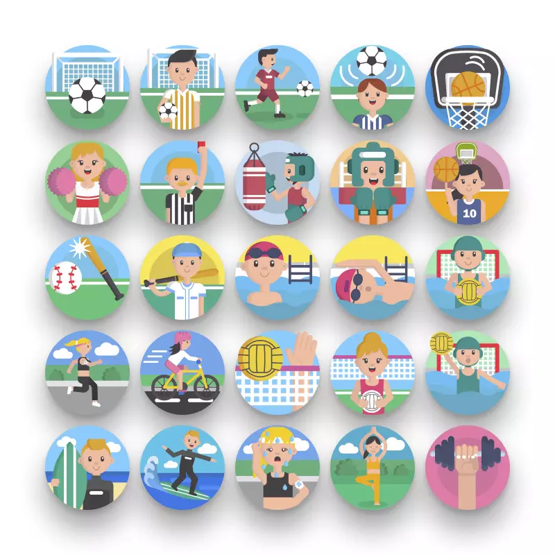 50-Sports _ Shop-2 50 Sports Icons – set of colorful illustrated icons