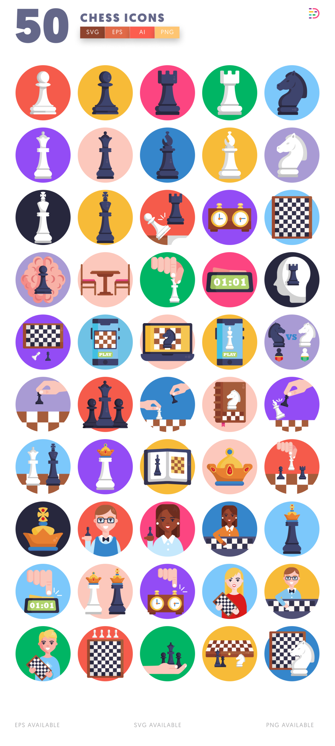 50 Chess Icons - Dighital Icons | Premium Icon Sets For All Your Designs!