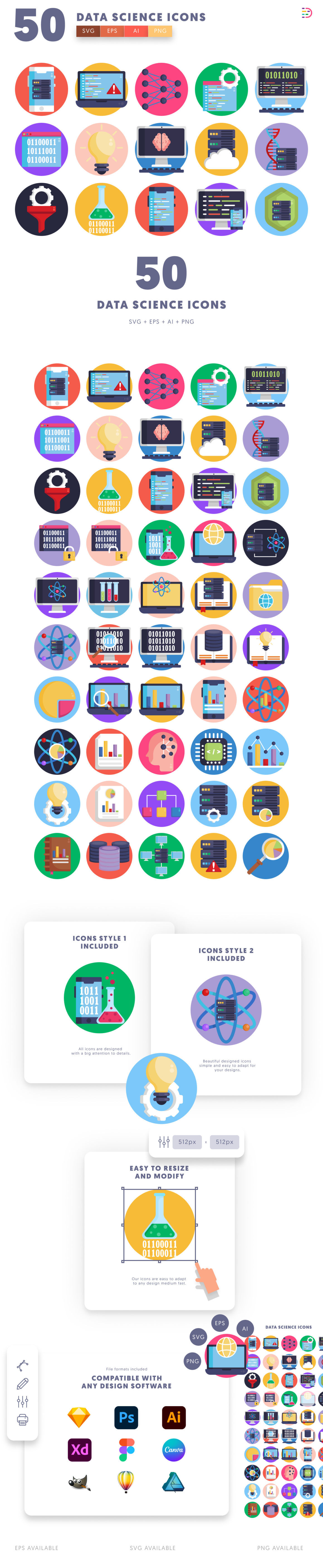 50 Data Science Icons - Dighital Icons | Premium Icon Sets For All Your ...