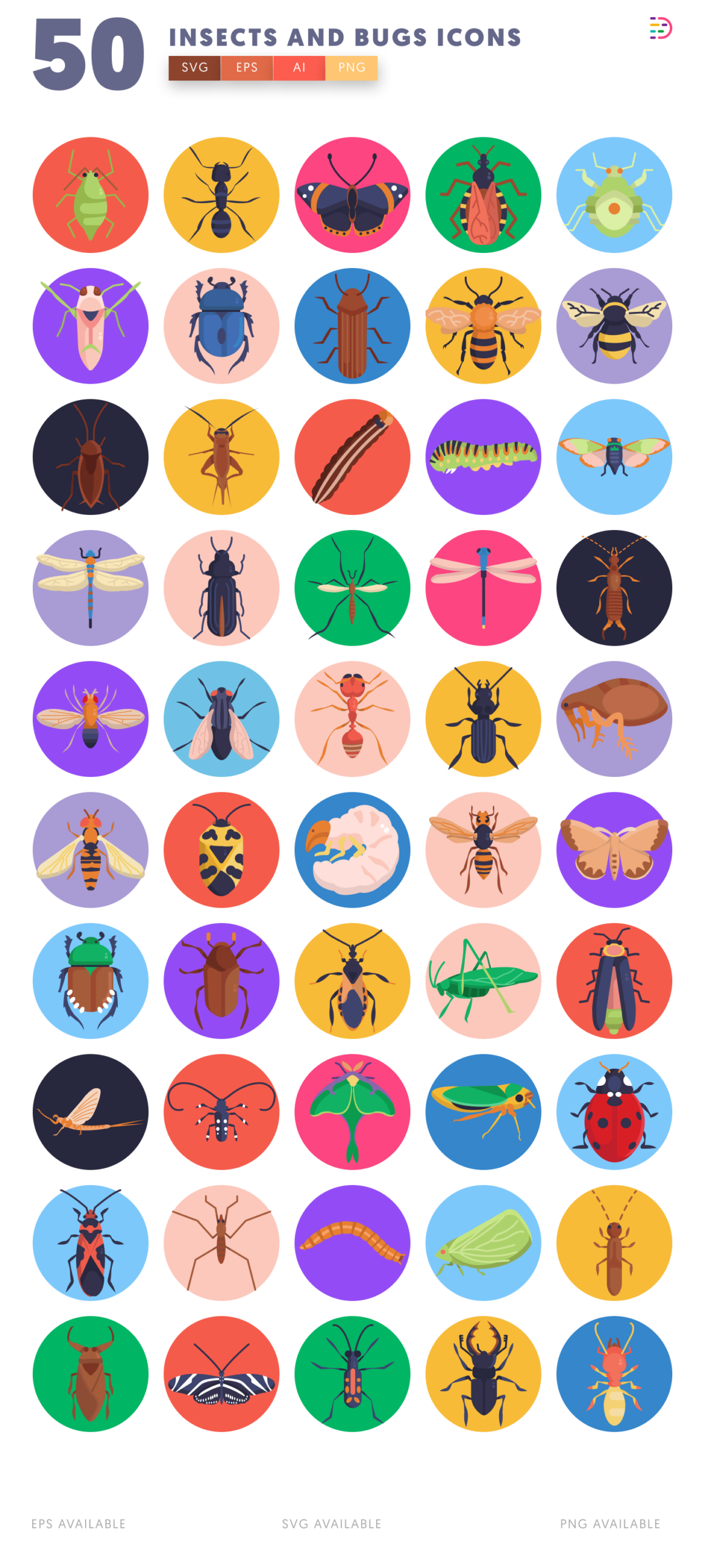 50 Insects and Bugs Icons - Dighital Icons | Premium Icon Sets For All ...