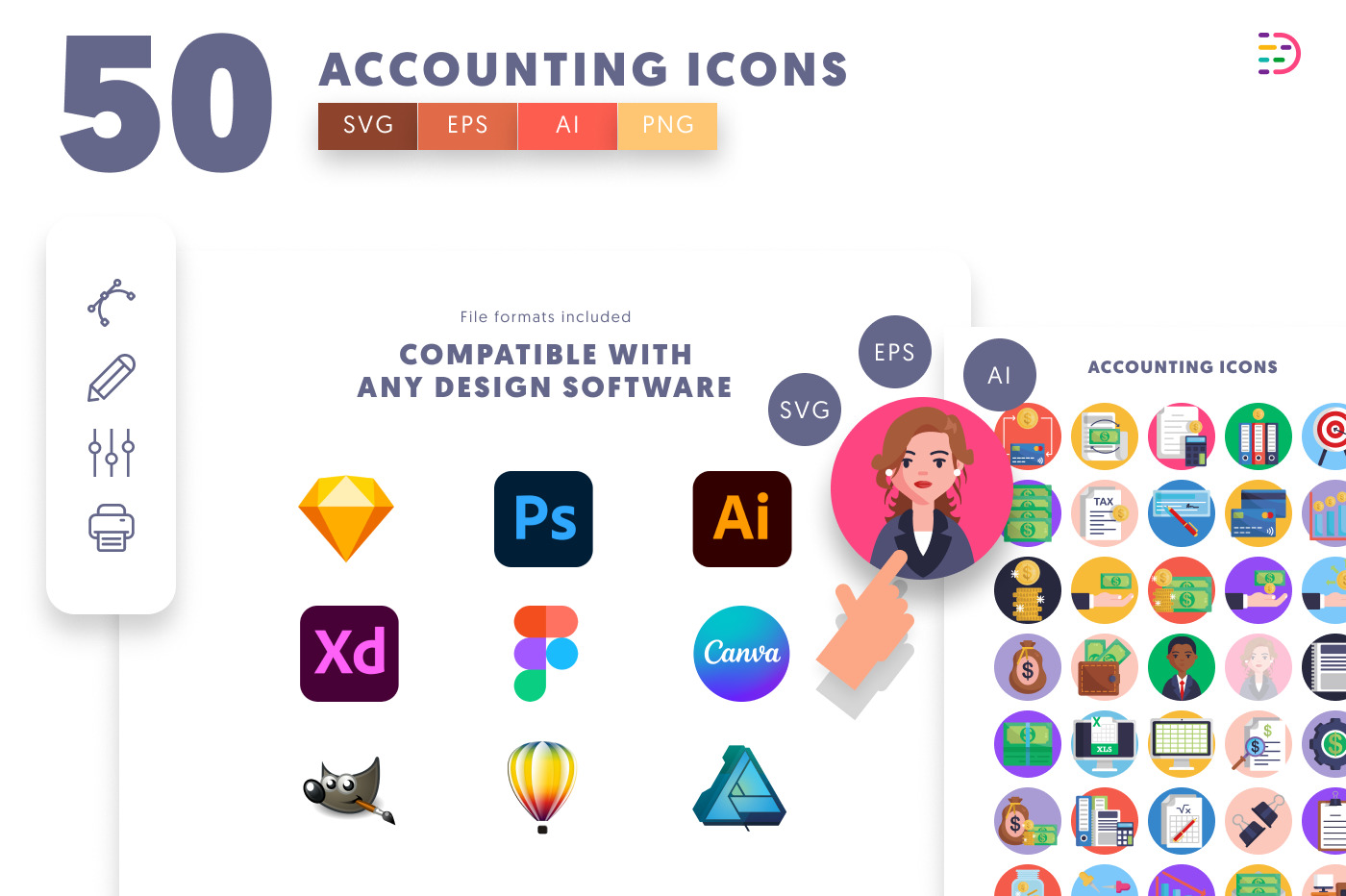 full vector Accounting Icons