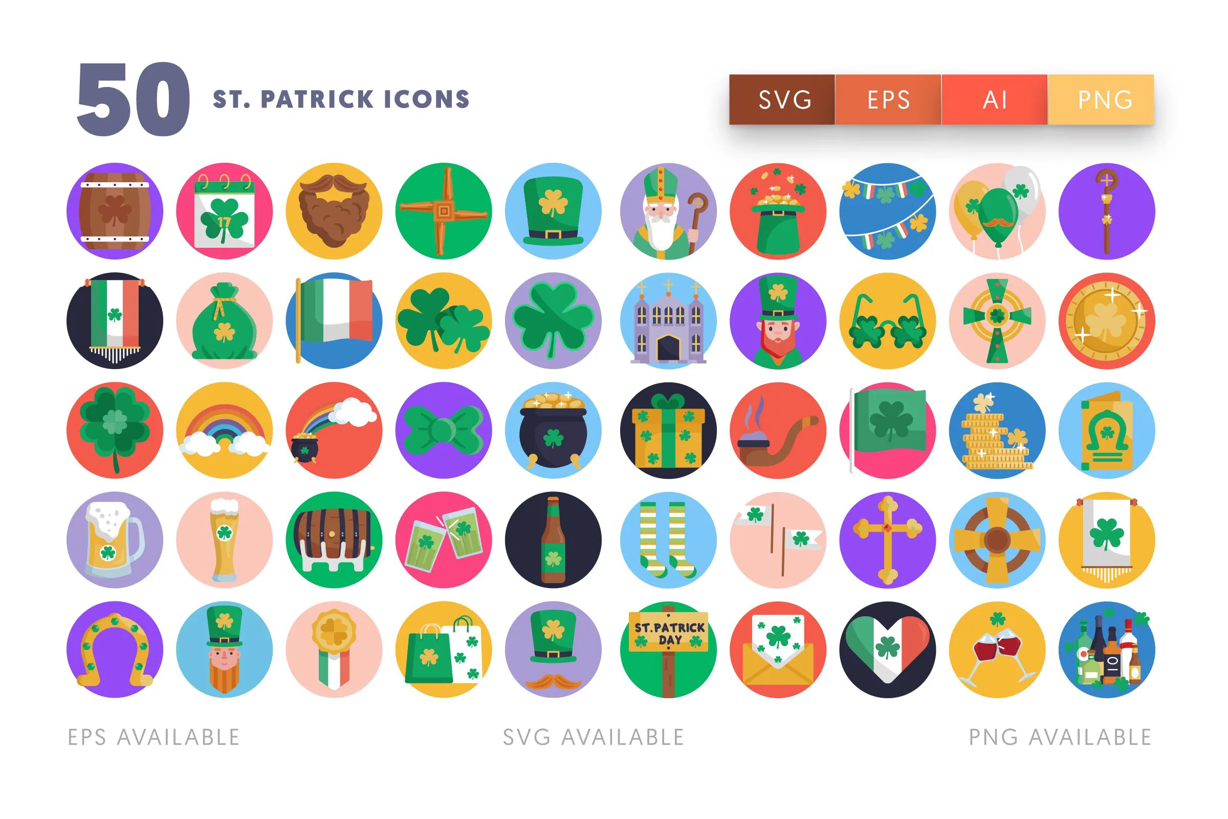 50-St Patrick-Icons