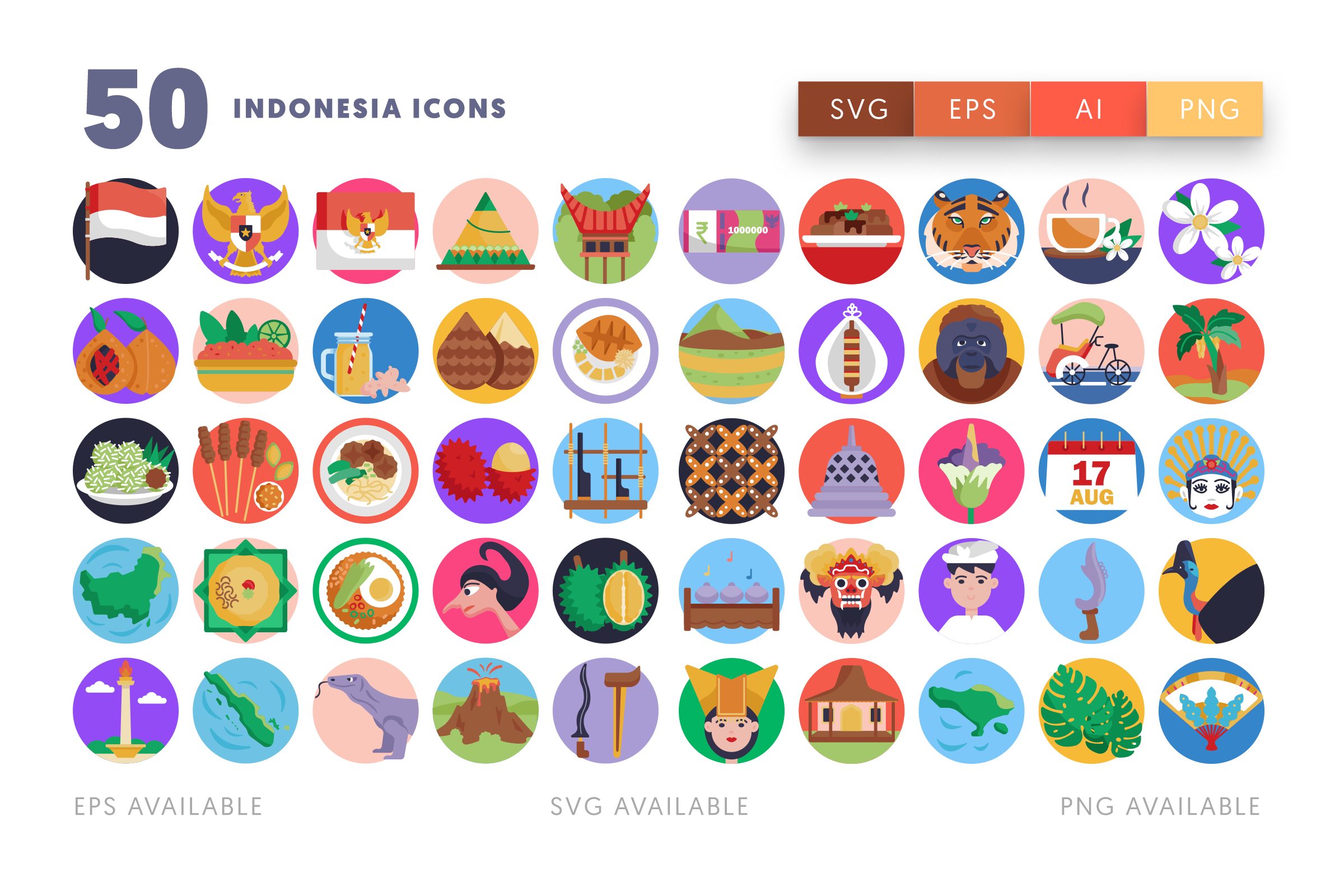 Indonesia Icons