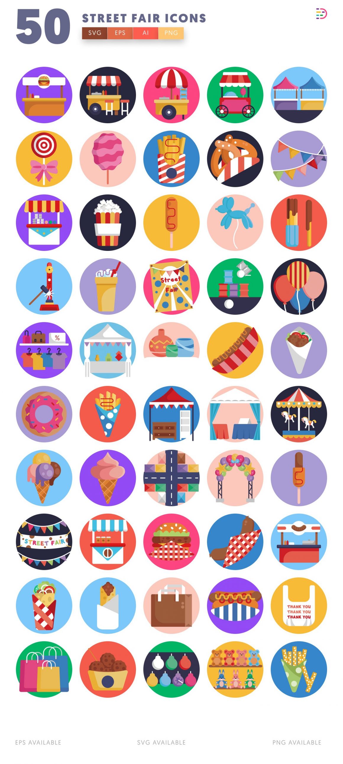 50 Street Fair Icons - Dighital Icons | Premium Icon Sets For All Your ...