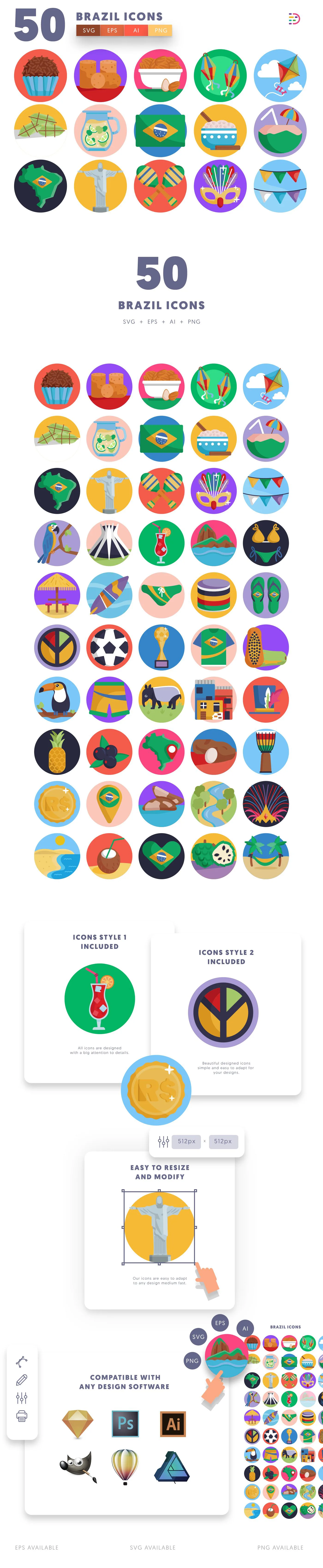 50-Brazil-Icons