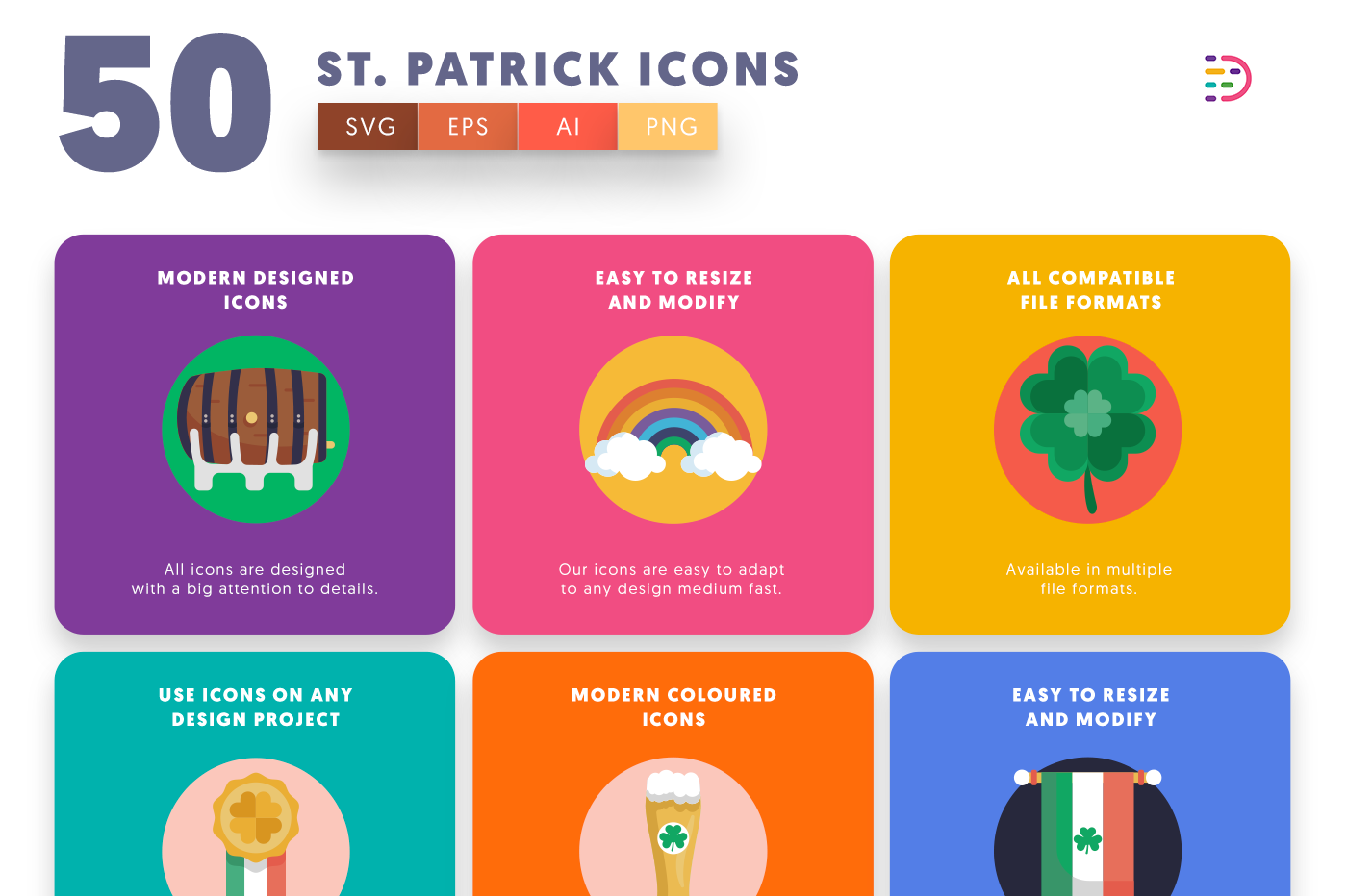 50-St Patrick-Icons