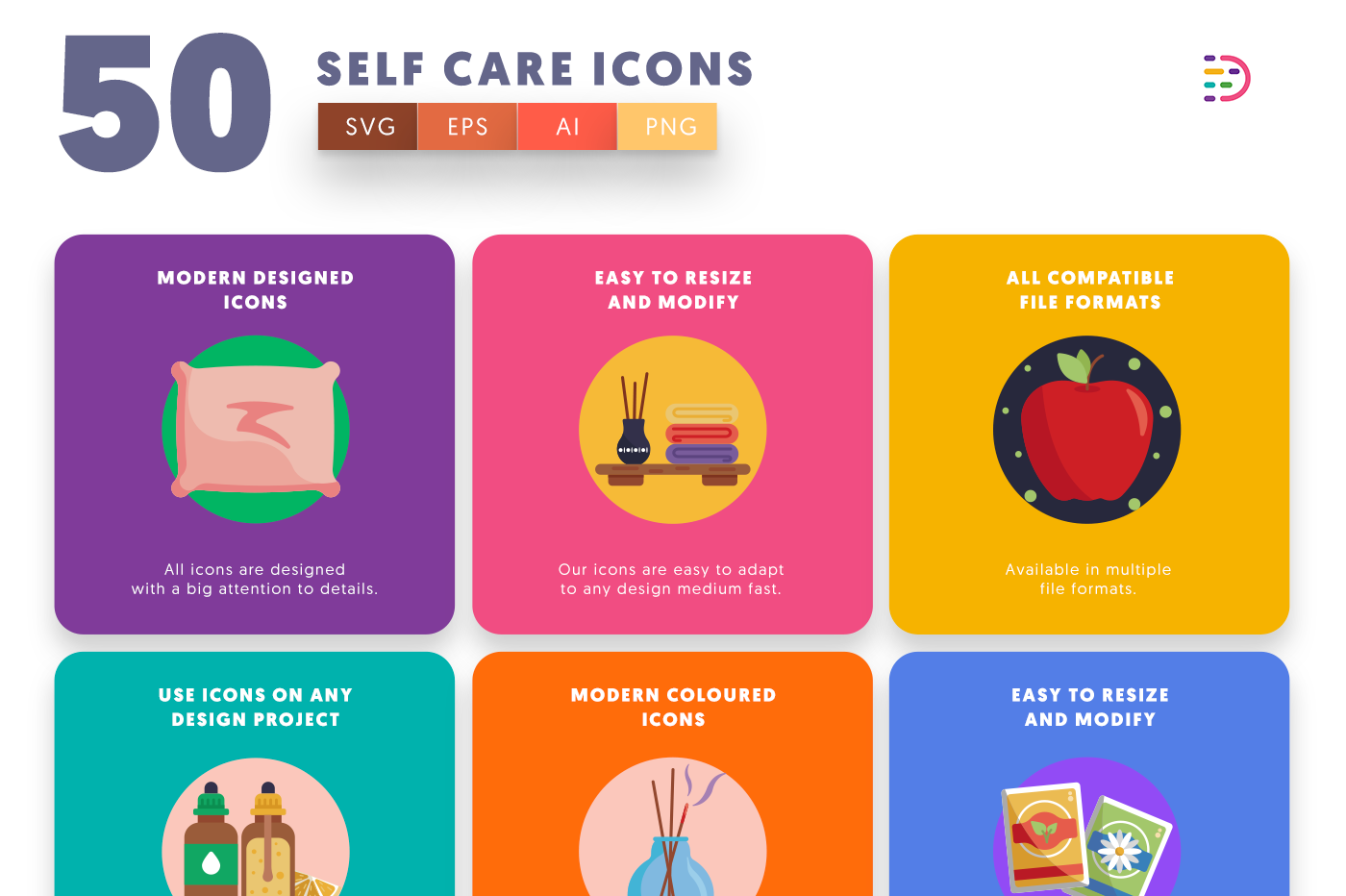 50-Self Care-Icons
