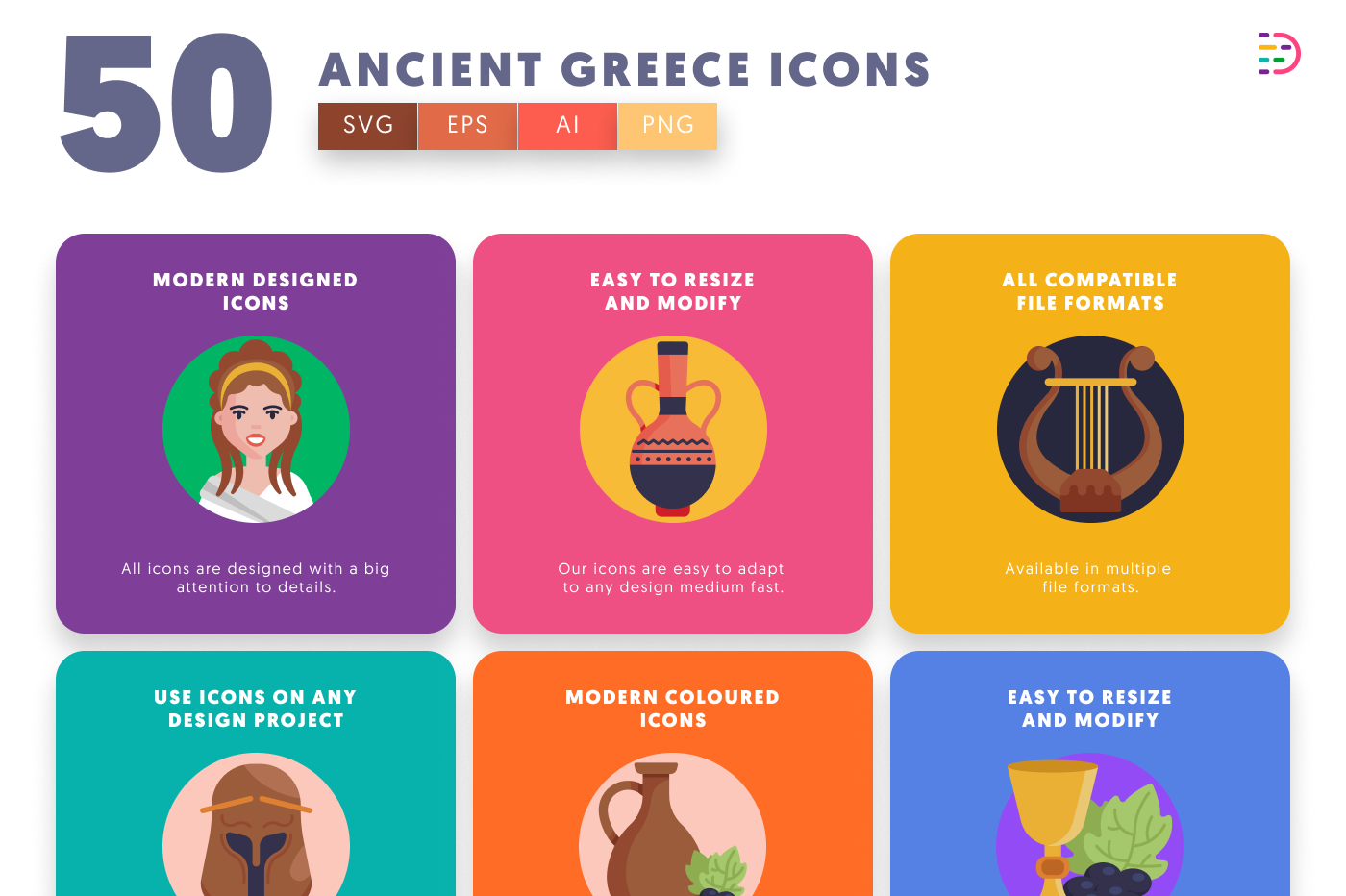 50-Ancient Greece-Icons