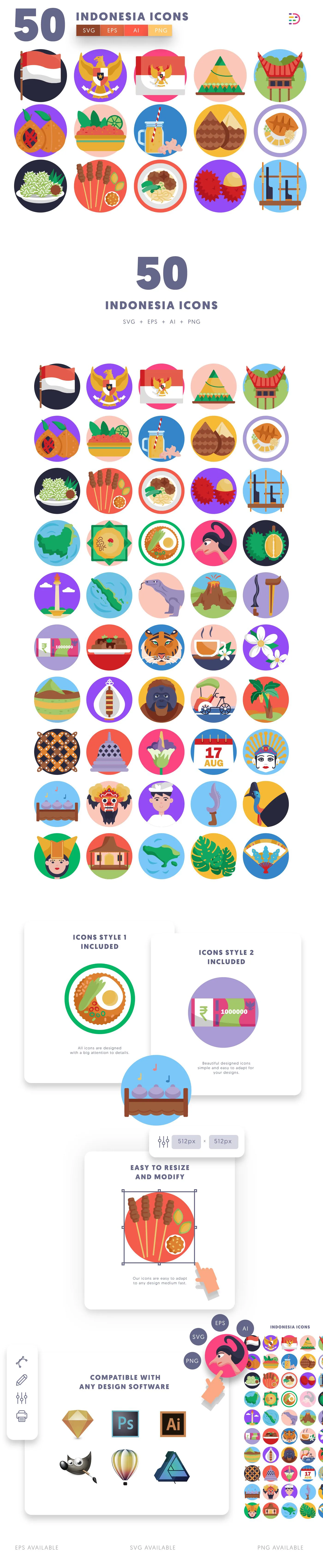 Indonesia Icons