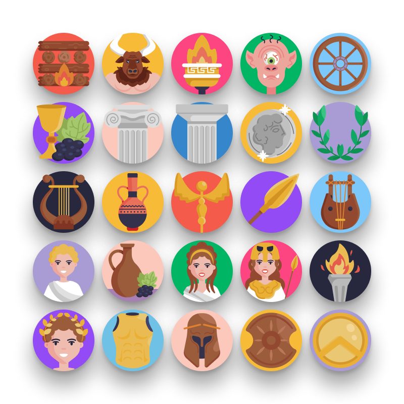 50-Ancient Greece-Icons