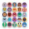 50 Animals Icons – set of colorful flat circle icons