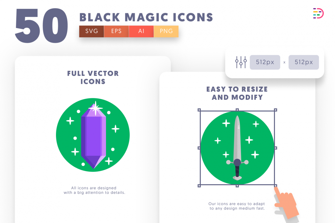 50 Black Magic Icons - Dighital Icons | Premium Icon Sets For All Your ...