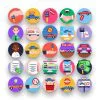 50 Car Sales Icons – set of colorful flat circle icons