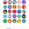 50 Casino Icons cover – flat circle icons in PNG, SVG and EPS