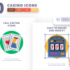 50 Casino Icons preview 6 – flat circle icons in PNG, SVG and EPS