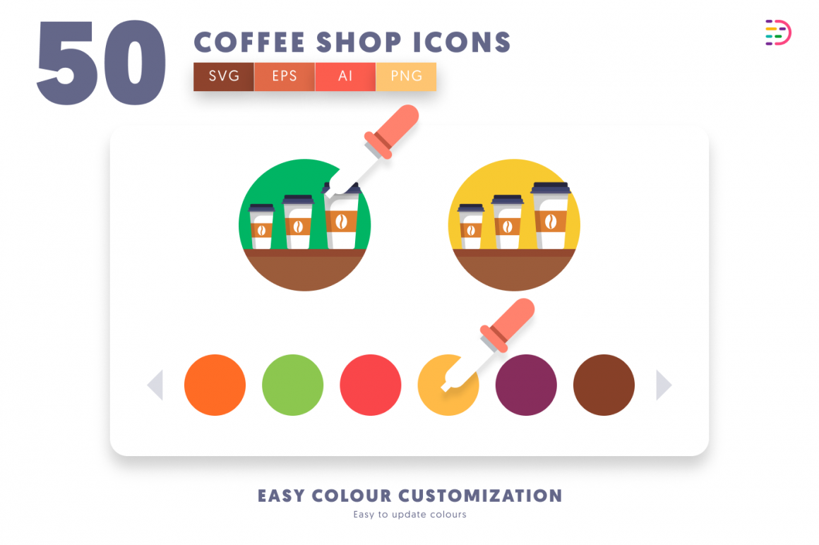 50 Coffee Shop Icons - Dighital Icons | Premium Icon Sets For All Your ...