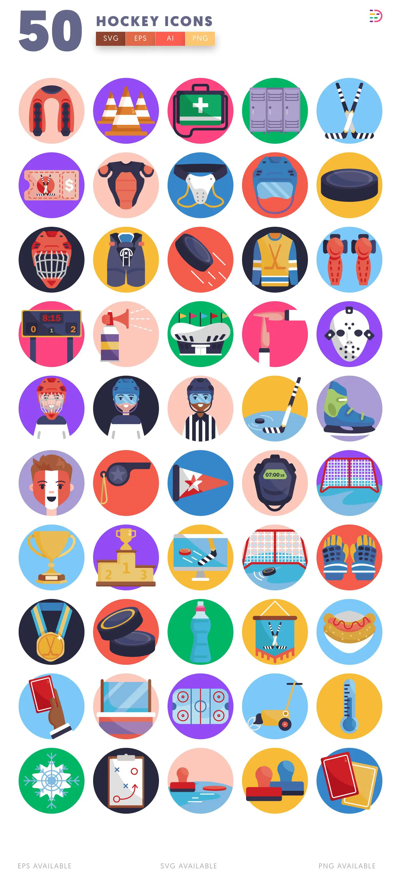 50 Hockey Icons – all icons in the set