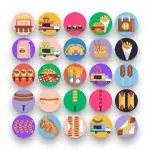 50 Street Food Icons Shop 2