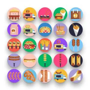 50 Street Food Icons Shop 2