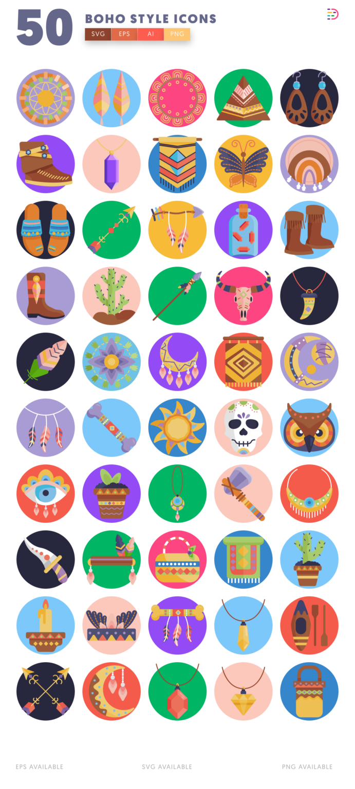 50 Boho Style Icons – Add a Free-Spirited Touch to Your Designs