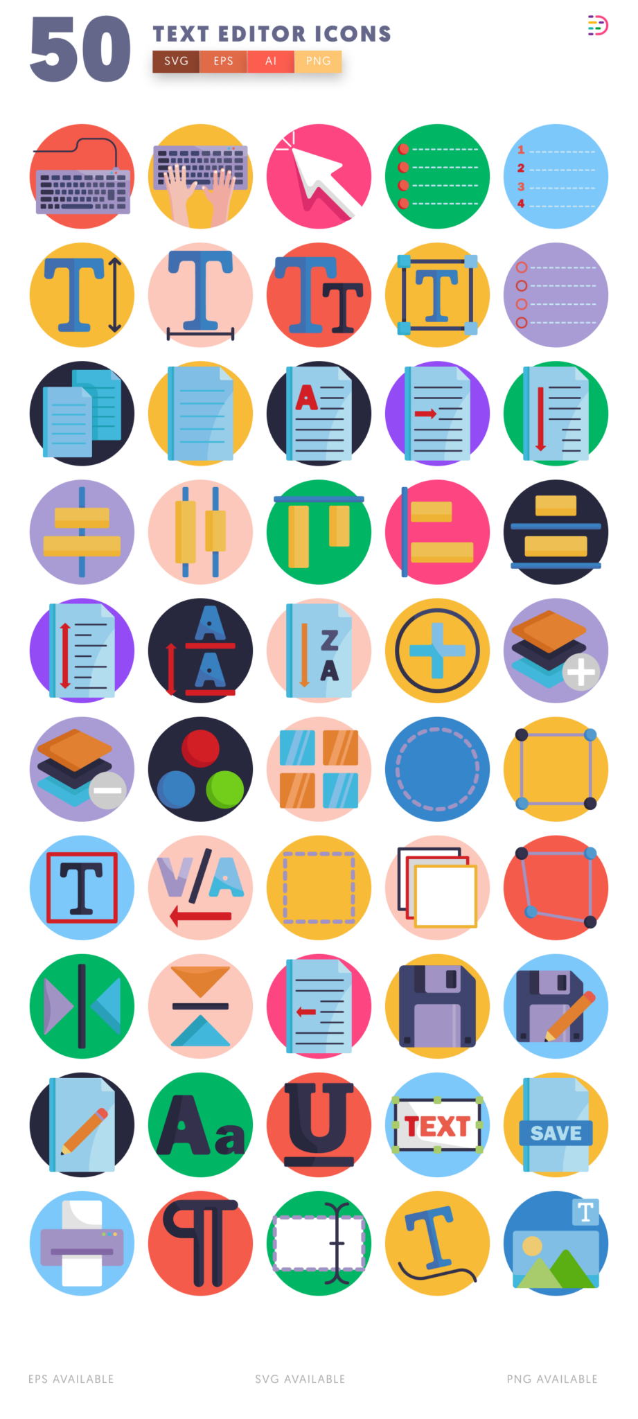 50 Text Editor Icons for Creative Projects | Download Today!