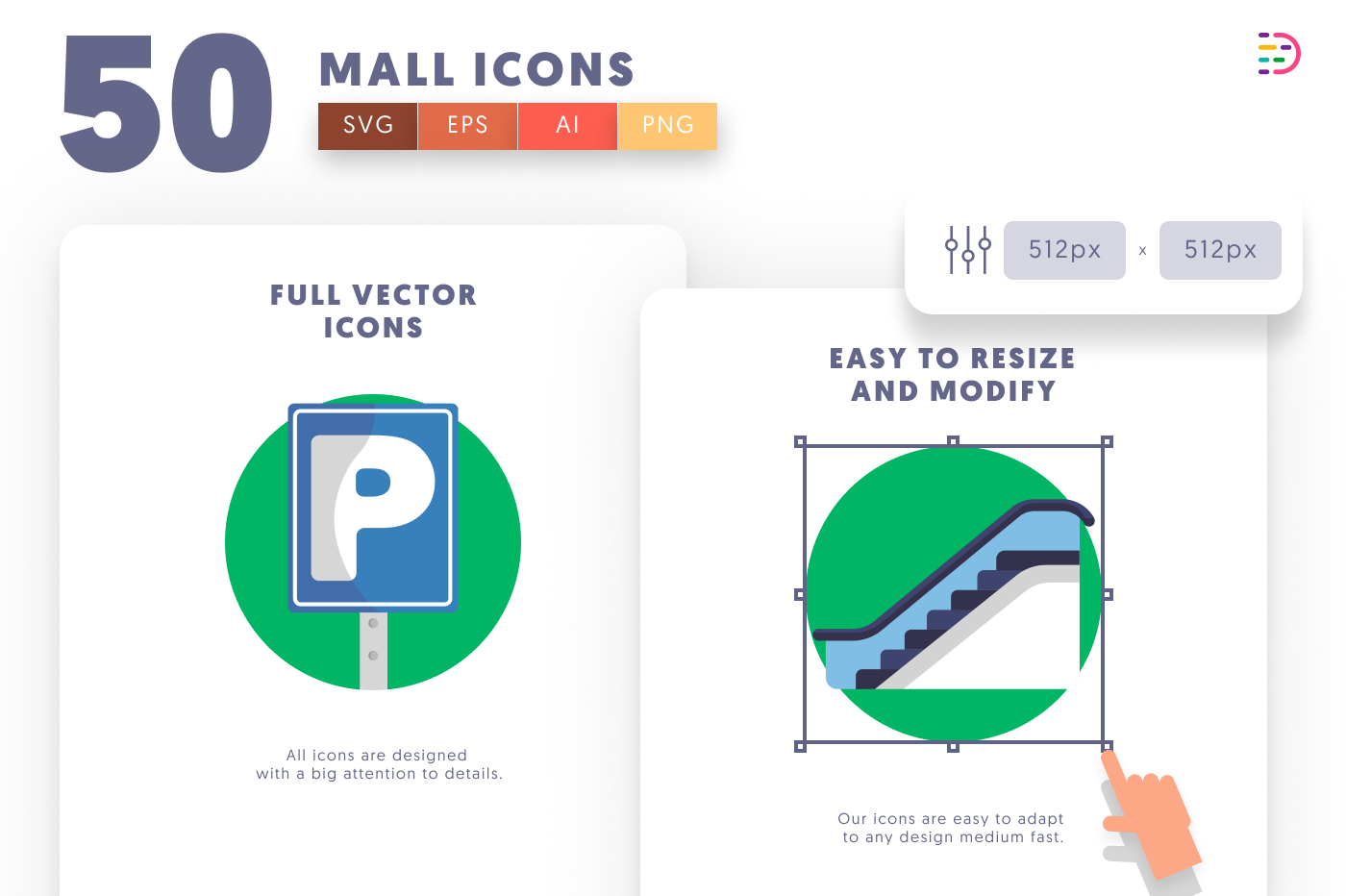50 Mall Icons preview 6 – illustrated icons in PNG, SVG and EPS