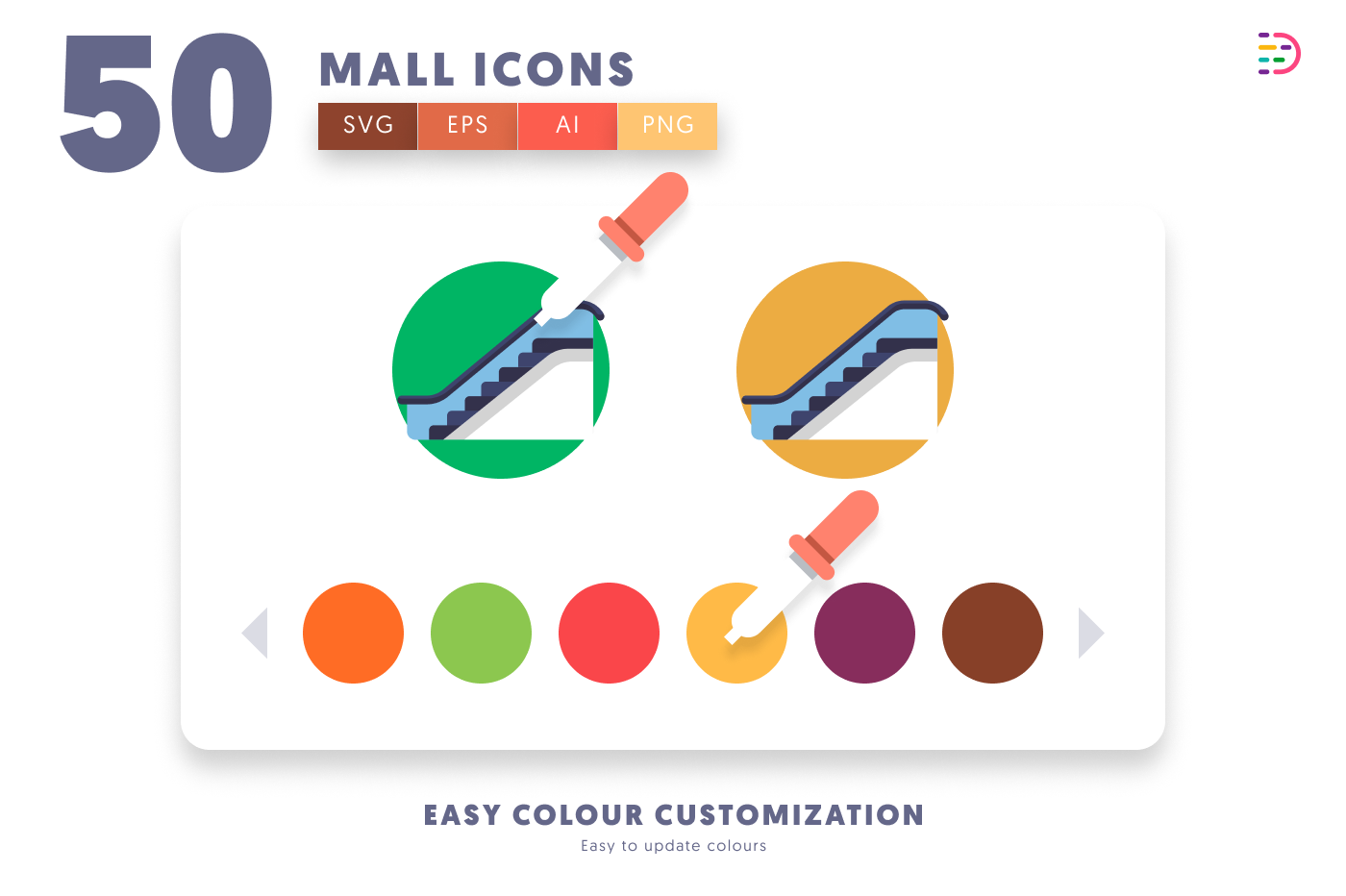 50 Mall Icons preview 7 – illustrated icons in PNG, SVG and EPS