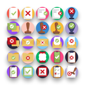 50 Approved and Rejected Icons