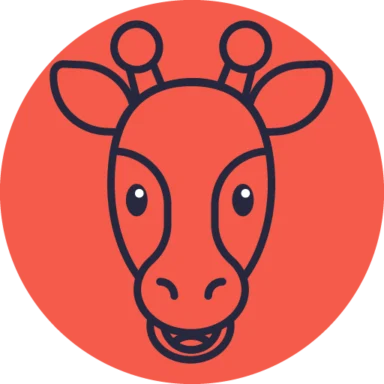 Giraffe Emoji Outline icon 1 of 10
