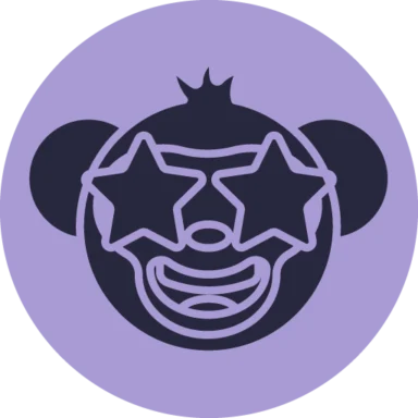 Monkey Emoji Fill icon 4 of 10