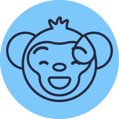 Monkey Emoji Outline icon 3 of 10