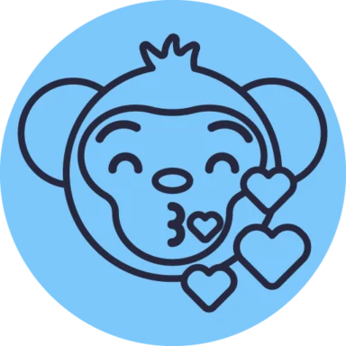 Monkey Emoji Outline icon 7 of 10