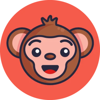 Monkey Emoji Stroke icon 1 of 10